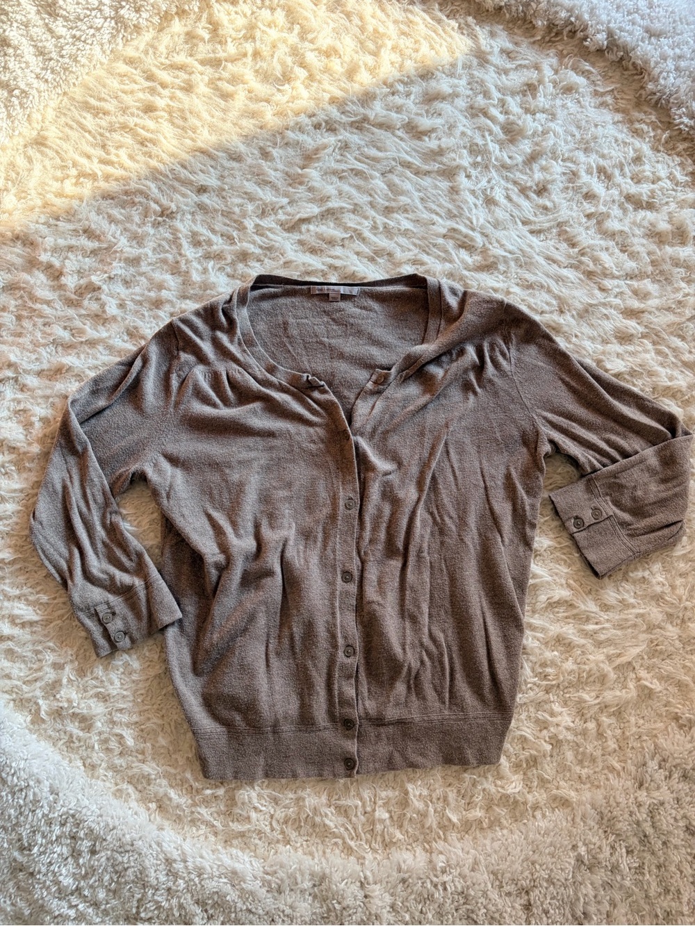 GAP Taupe Button-Front Women’s Cardigan